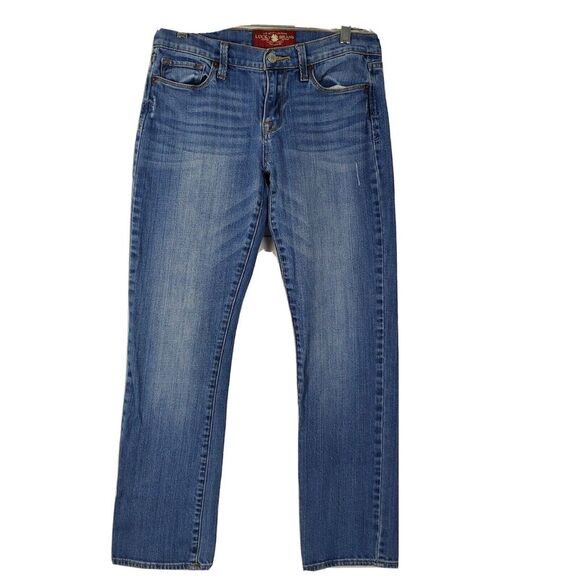Lucky Brand Sofia Straight Ankle‎ Jeans Size 6 Medium Wash Stretch Denim - Picture 1 of 8